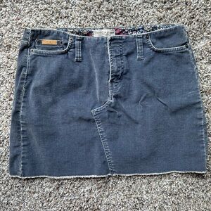 Women's Frayed Denim Skirt